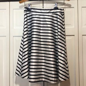 Limited Silk Striped Skirt